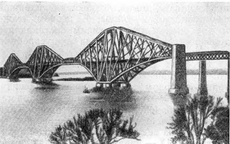 Мост через р. Форт, 1889 г. По проекту Бэйкера и Дж. Фоулера. Общий вид