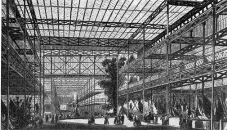 Лондон. Павильон Англии на Всемирной выставке в Гайд-парке (так называемый Хрустальный дворец), 1851 г. Д. Пэкстон