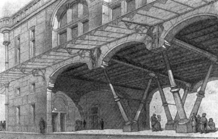 Проект рынка, 1850 г. Э. Виолле ле Дюк