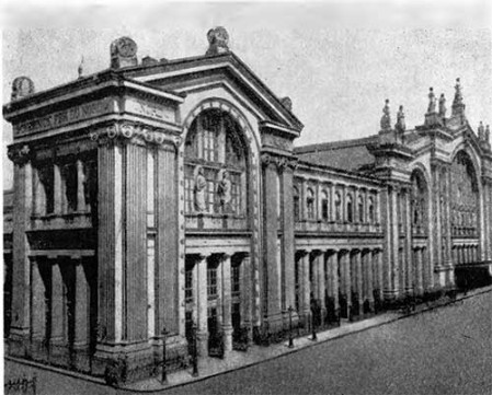 Париж. Северный вокзал II, 1861 — 1865 гг. Ж. Гитторф, Л. Рейно.
