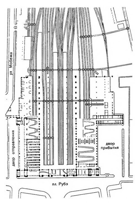 Париж. Северный вокзал II, 1861 — 1865 гг. Ж. Гитторф, Л. Рейно.