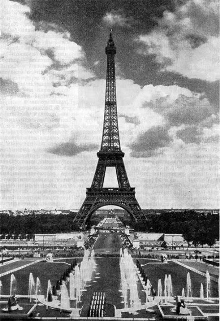 Париж. Башня на Всемирной выставке, 1889 г. Г. Эйфель. Общий вид
