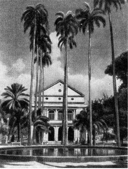 Бразилия. Ресифи. Театр св. Изабеллы, около 1845—1850 гг. Л. Вотье. Общий вид