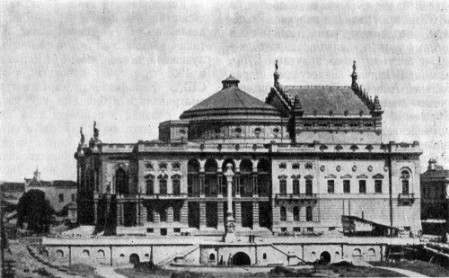 Бразилия. Сан-Паулу. Оперный театр. 1911 г. Общий вид