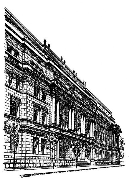 Токио. Здание Национального японского банка, 1896 г. К. Тацуно. Фрагмент фасада